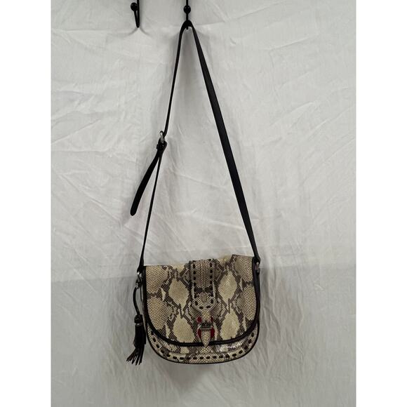 TOUS Snake Print Saddle Bag - Picture 2 of 11
